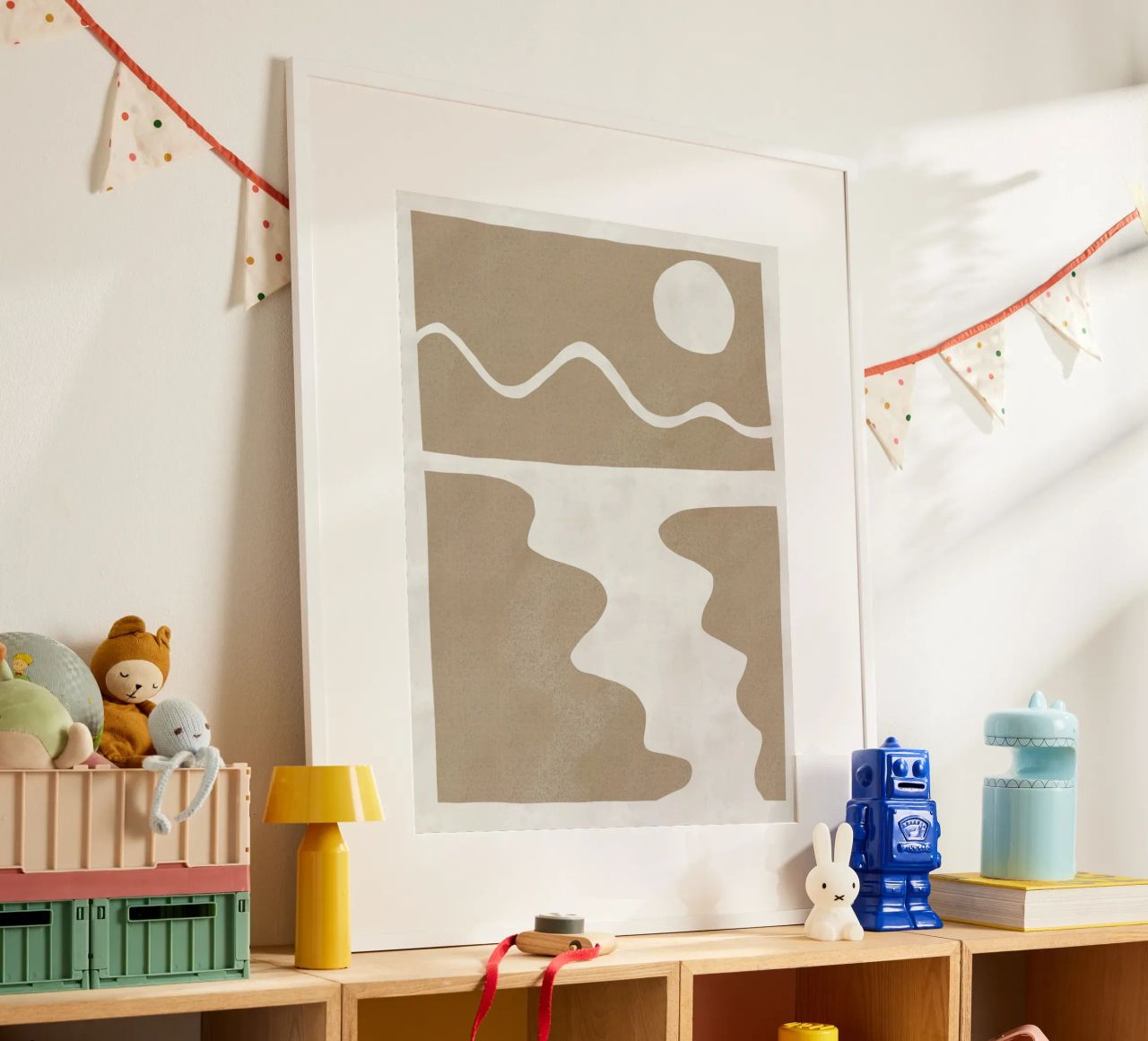 Minimaler Landschaftsausschnitt 04 Poster von Little Dean