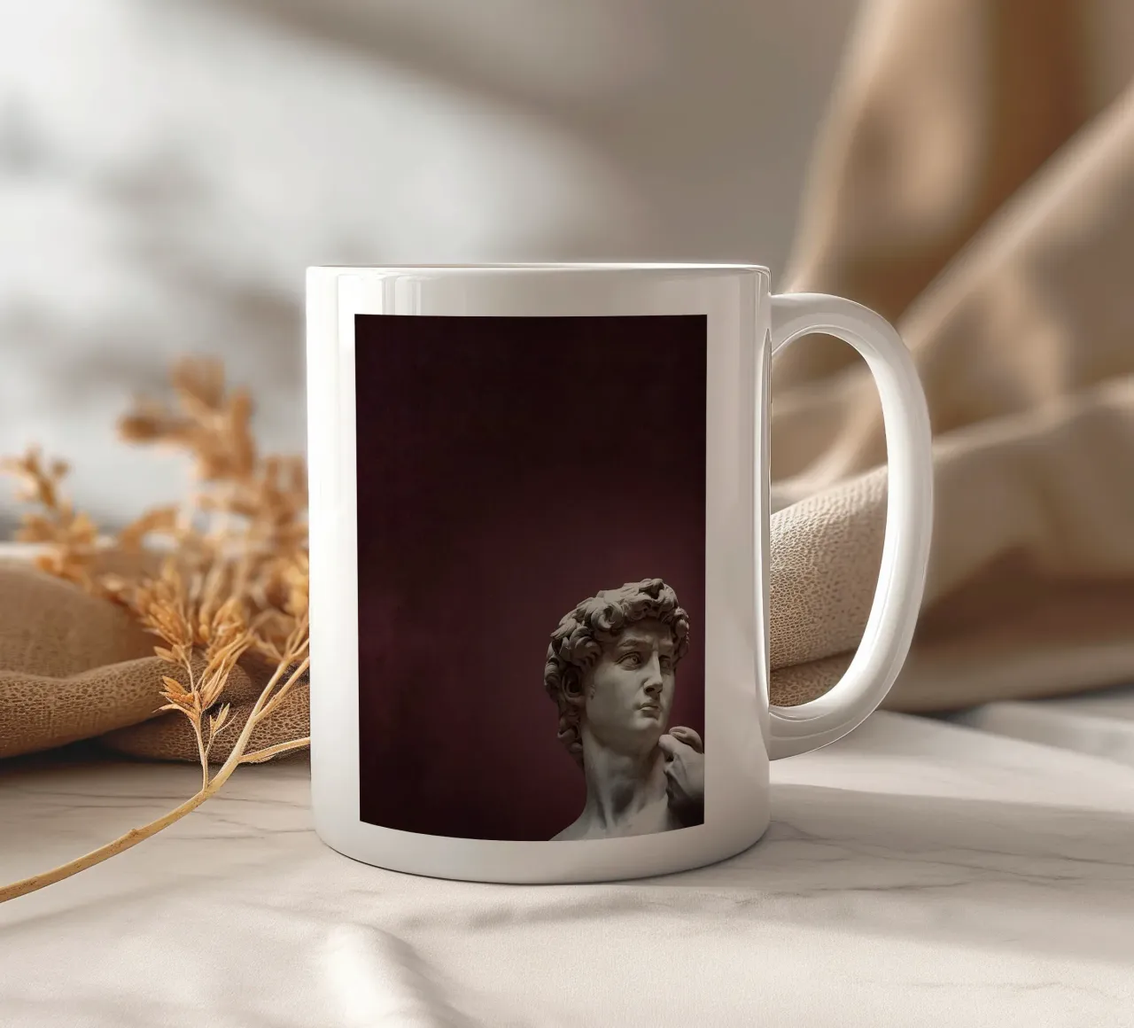 Il David di Michelangelo Arte tazza in ceramica da Brooke