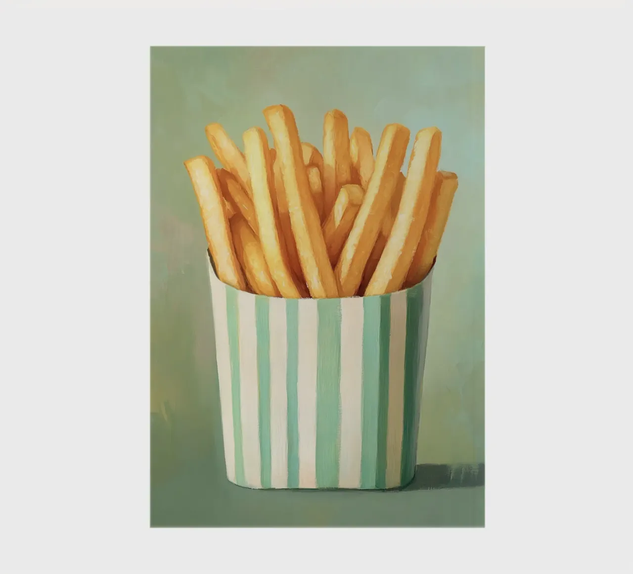 Crispy retro fries notebook by Carinaprint