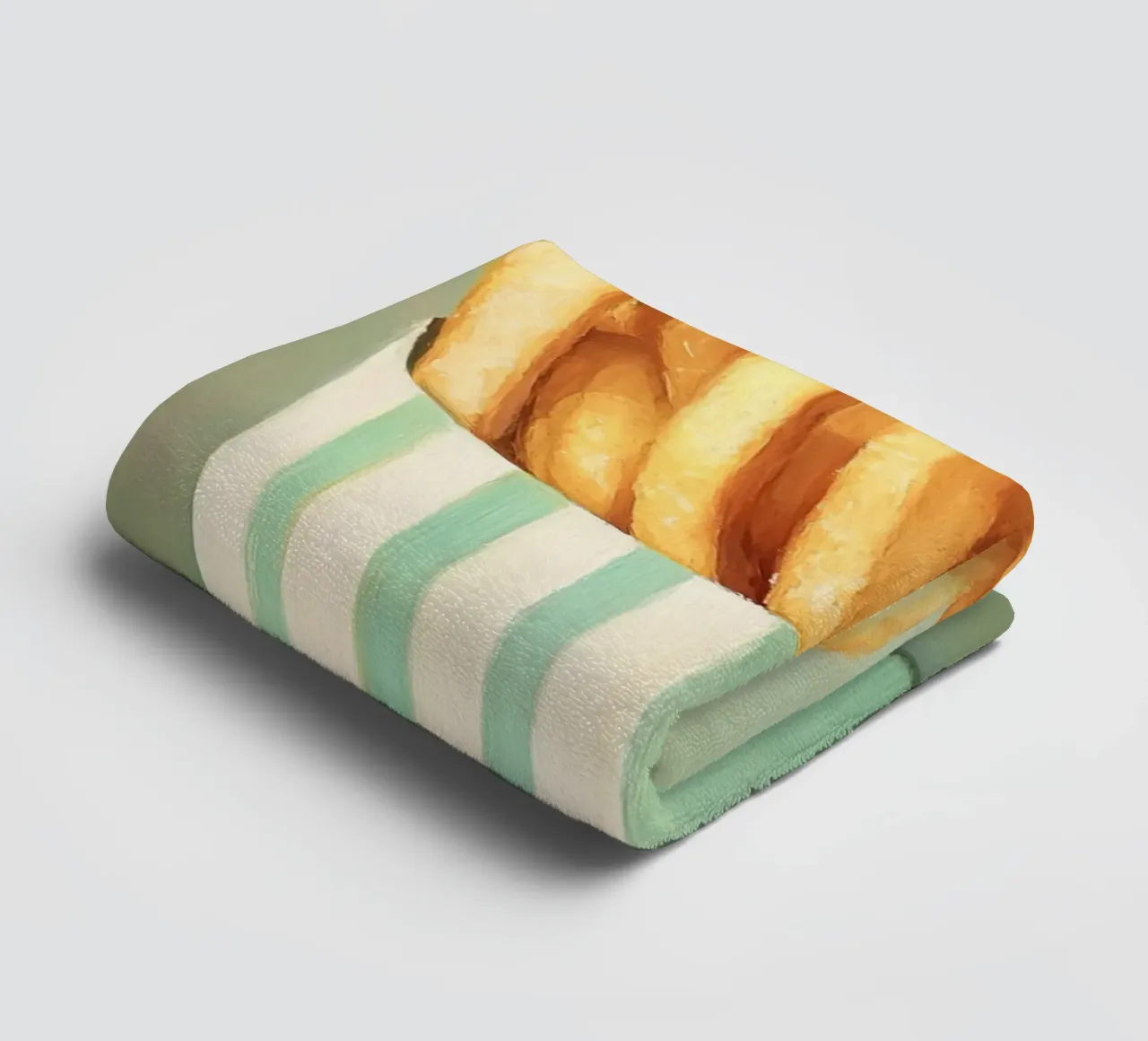 Frites rétro croustillantes serviette de bain de Carinaprint