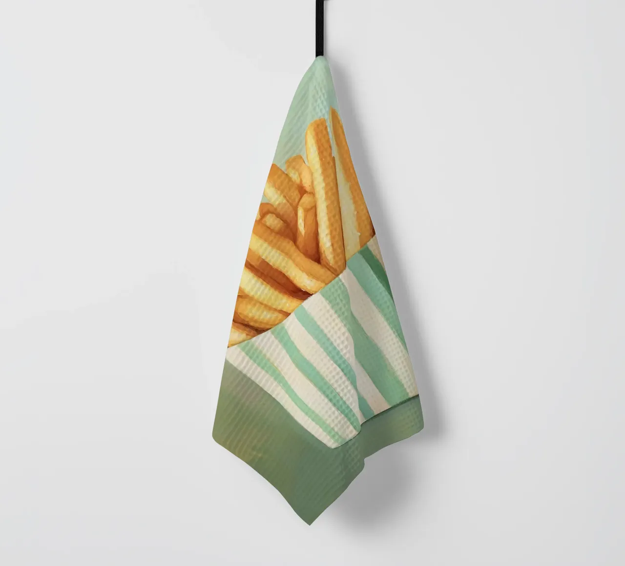 Frites rétro croustillantes torchon de Carinaprint