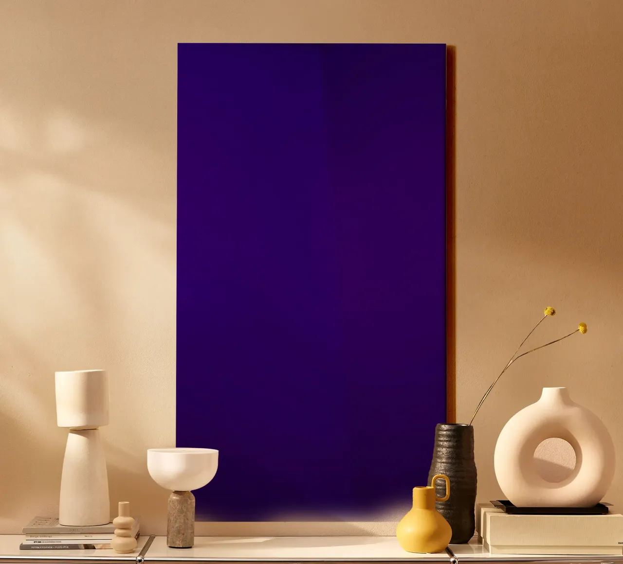 deep purple tones and smooth gradients canvas with Floater frame by DesignDoodle