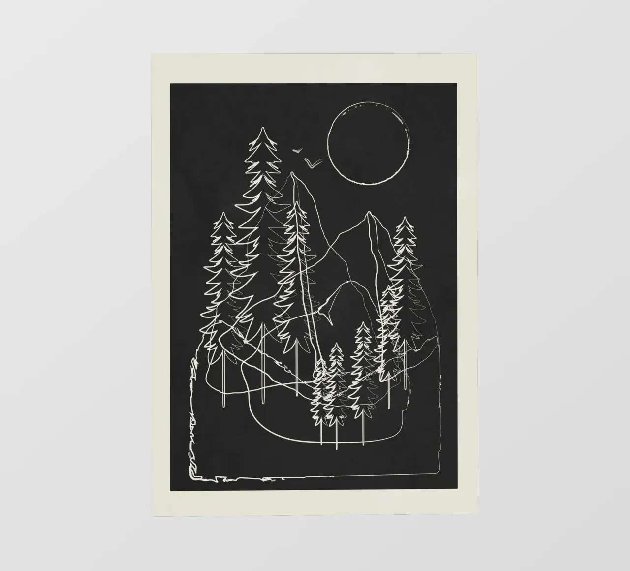 Minimalist Mountains 4 pellicola backlit da cityart