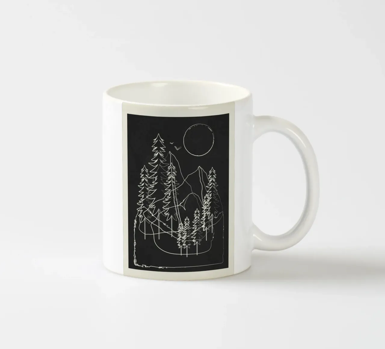 Minimalist Mountains 4 tazza in ceramica da cityart