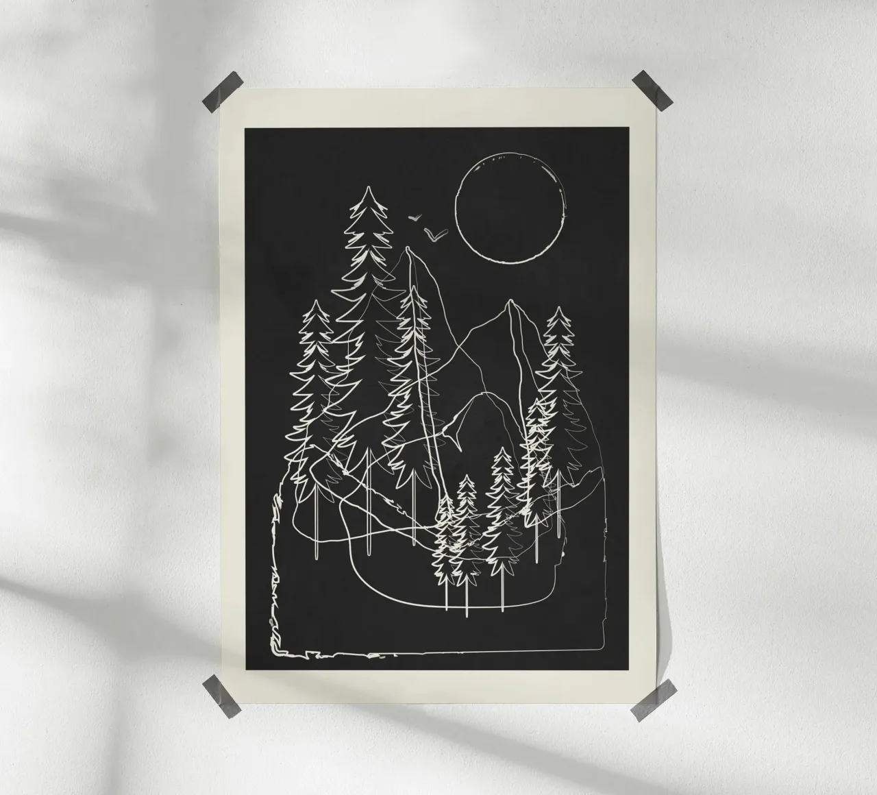Minimalist Mountains 4 poster da cityart