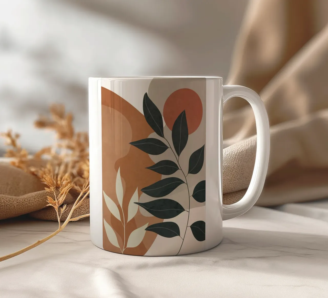 Branches Design 03 Keramik Tasse von cityart
