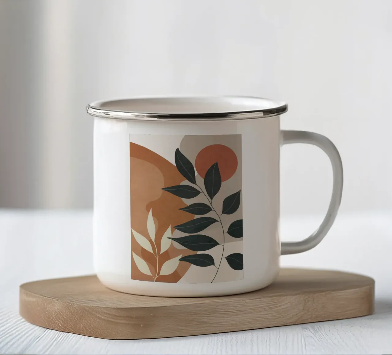 Branches Design 03 Emaille Tasse von cityart