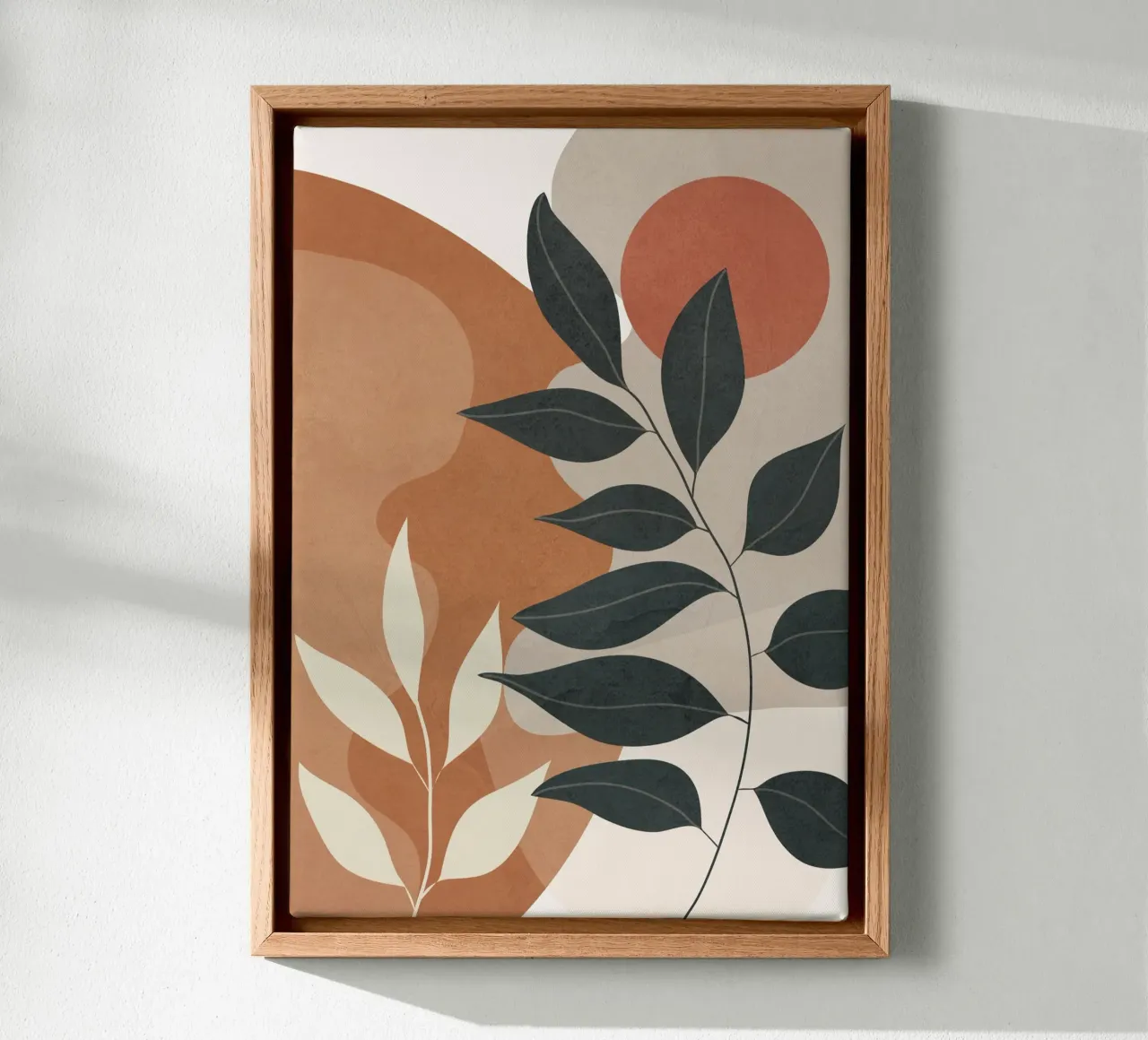Branches Design 03 tela con Cornice a cassetta da cityart