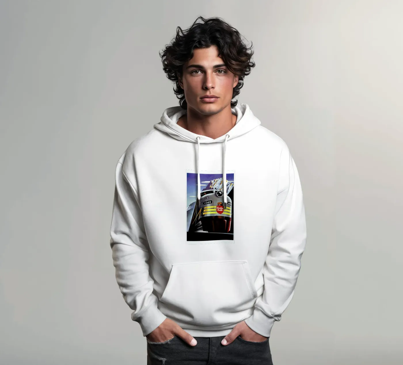 train hoodie van Robert Livingston