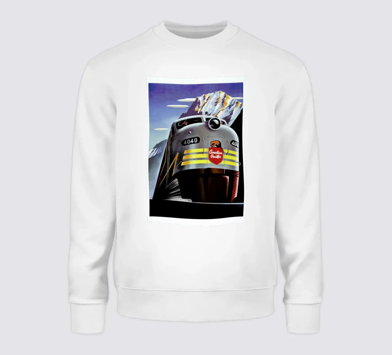 train sweatshirt by Robert Livingston