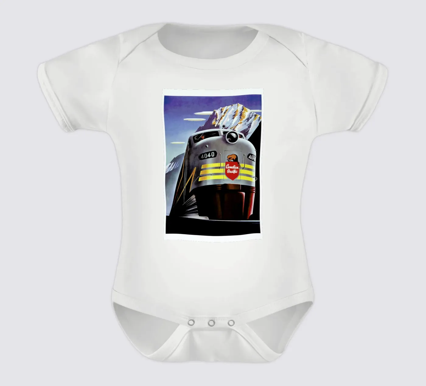 train body neonato maniche corte da Robert Livingston