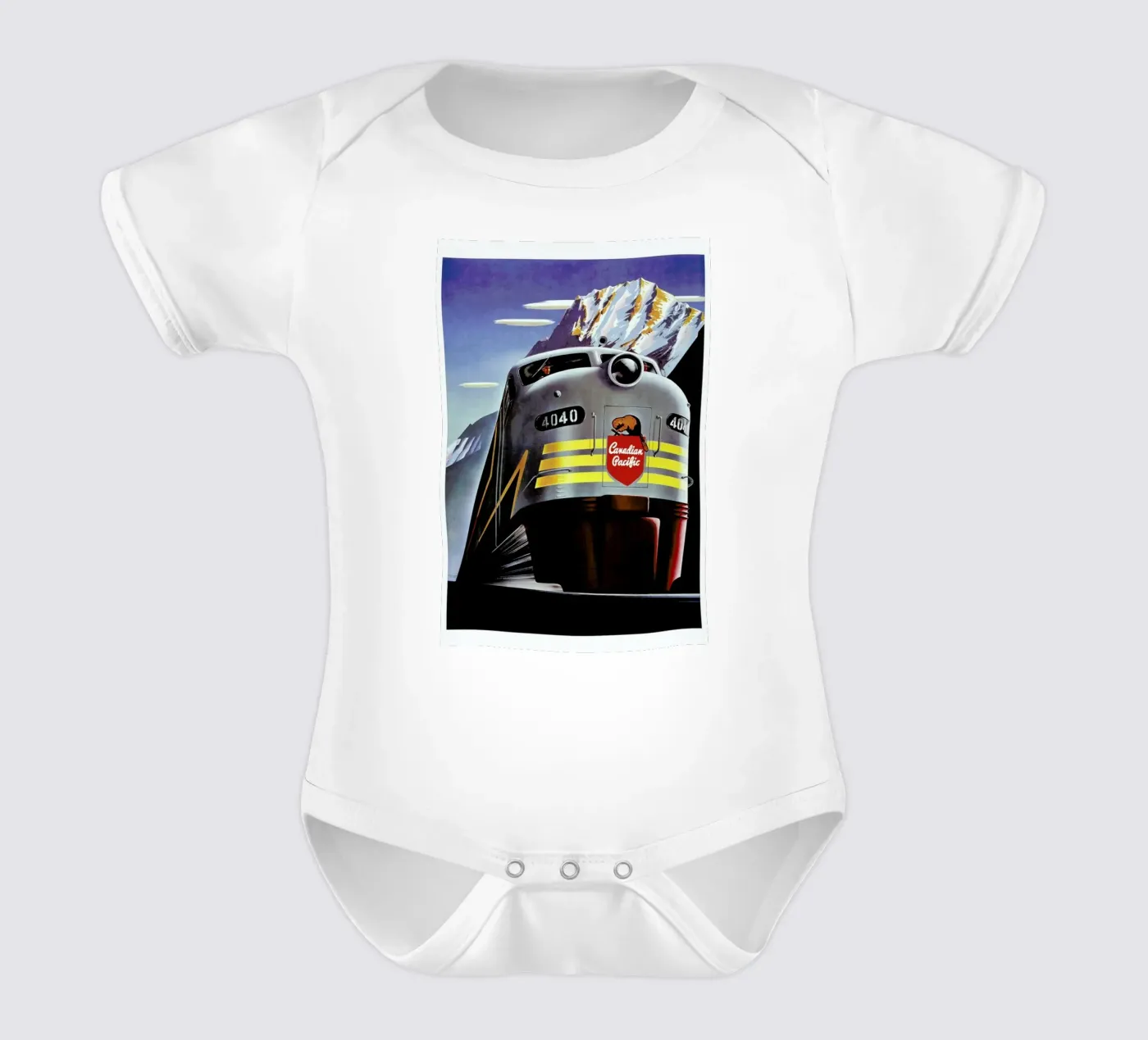 train body neonato maniche corte da Robert Livingston