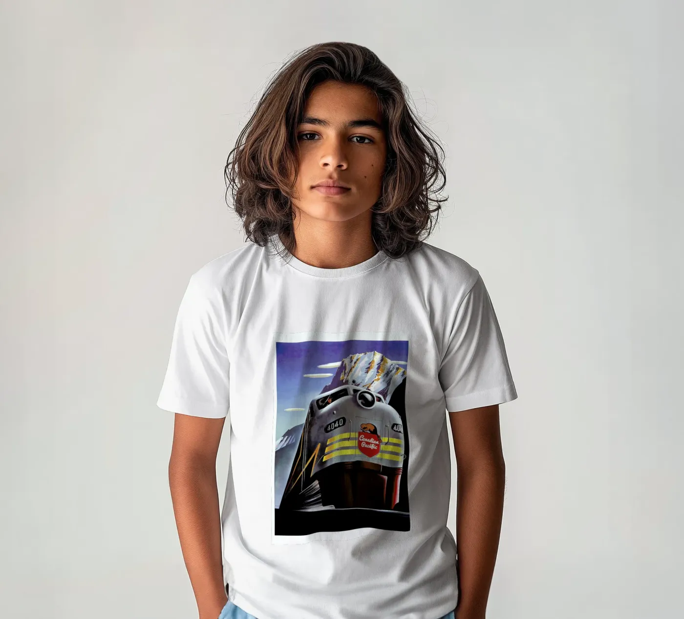 train kinder t-shirt van Robert Livingston