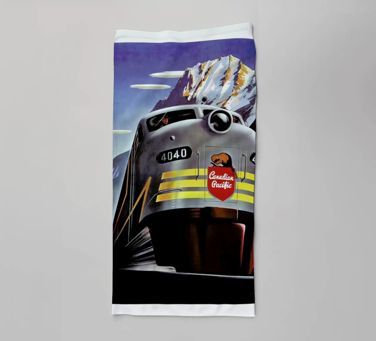 train badhanddoek van Robert Livingston