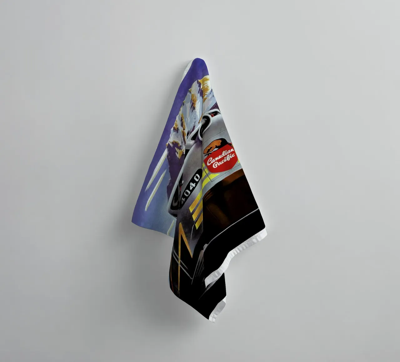 train badhanddoek van Robert Livingston