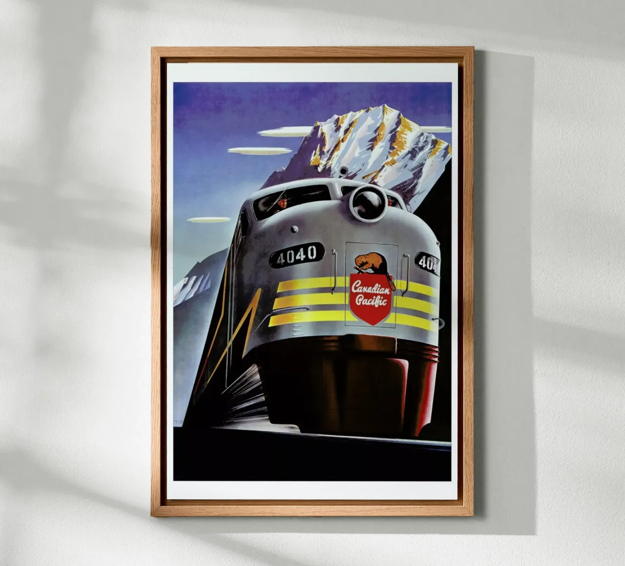 train tela con Cornice a cassetta da Robert Livingston