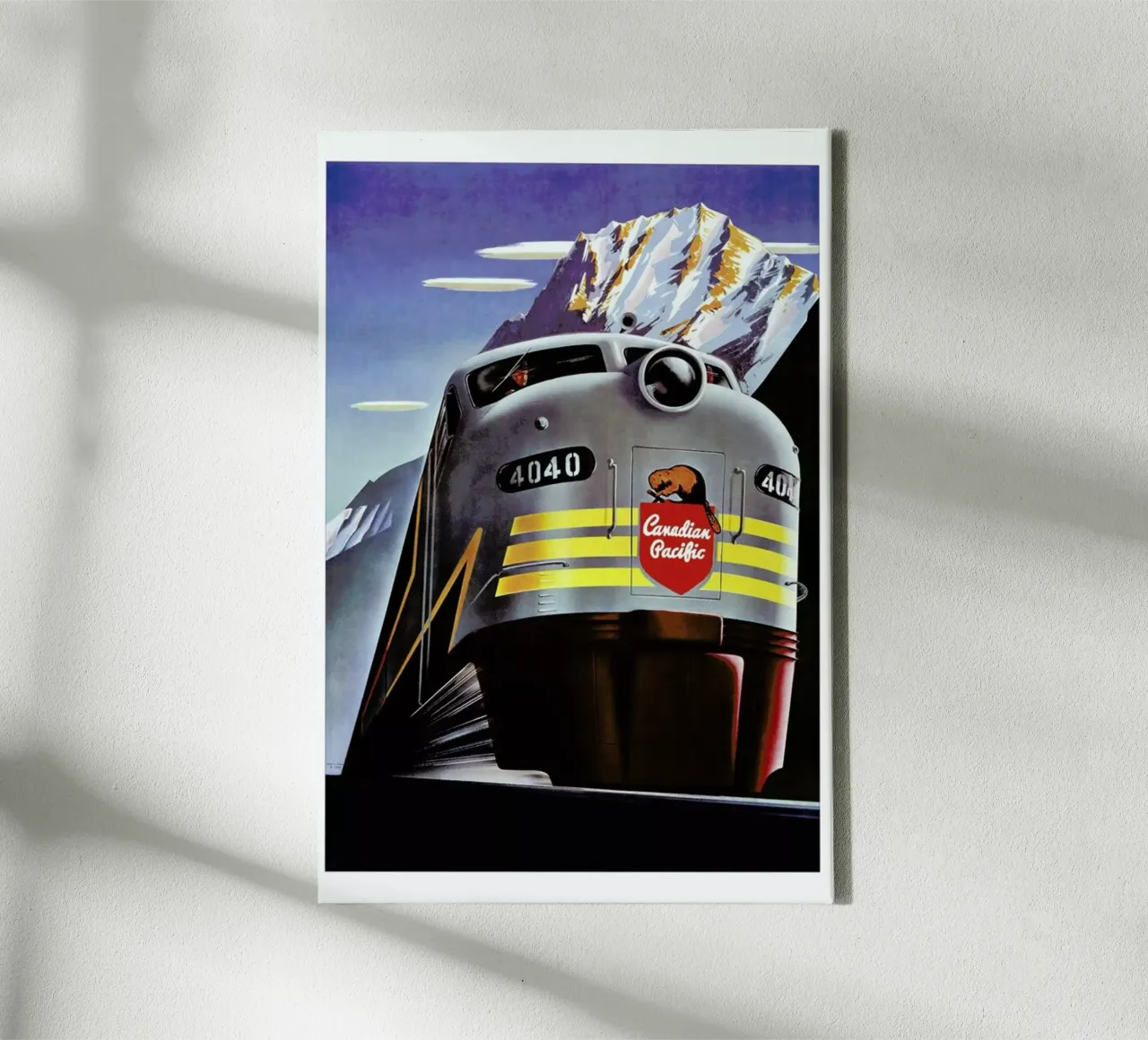train tela con Cornice a cassetta da Robert Livingston