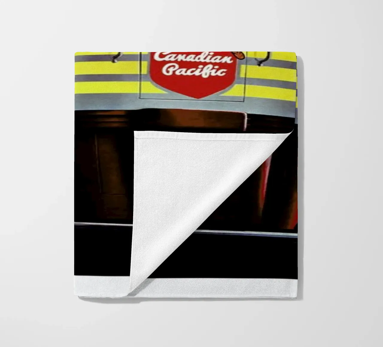 train beach towel by Robert Livingston