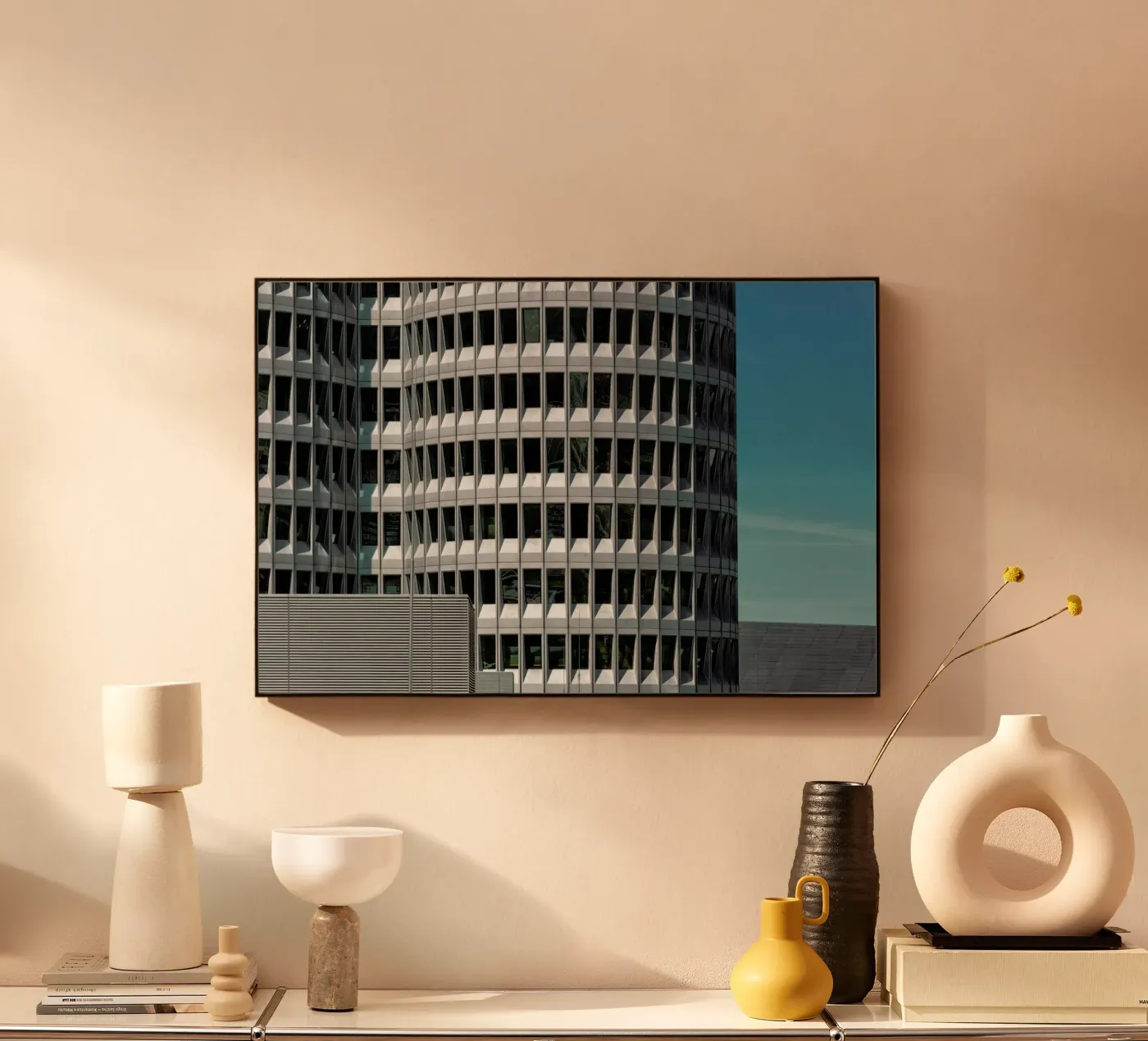 Vierzylinder acryl van Michael Belhadi