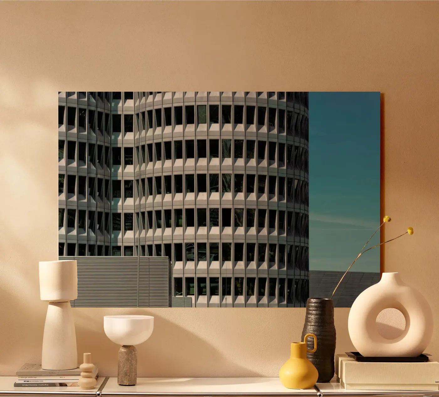 Vierzylinder acryl van Michael Belhadi