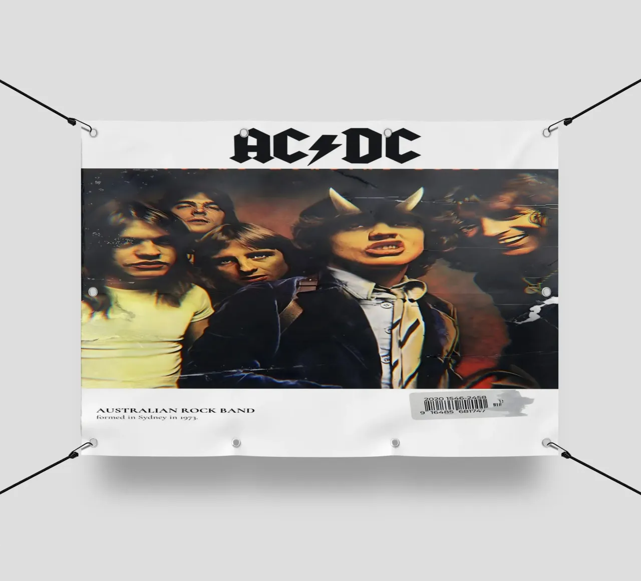 AC/DC telo in pvc da Low poly art