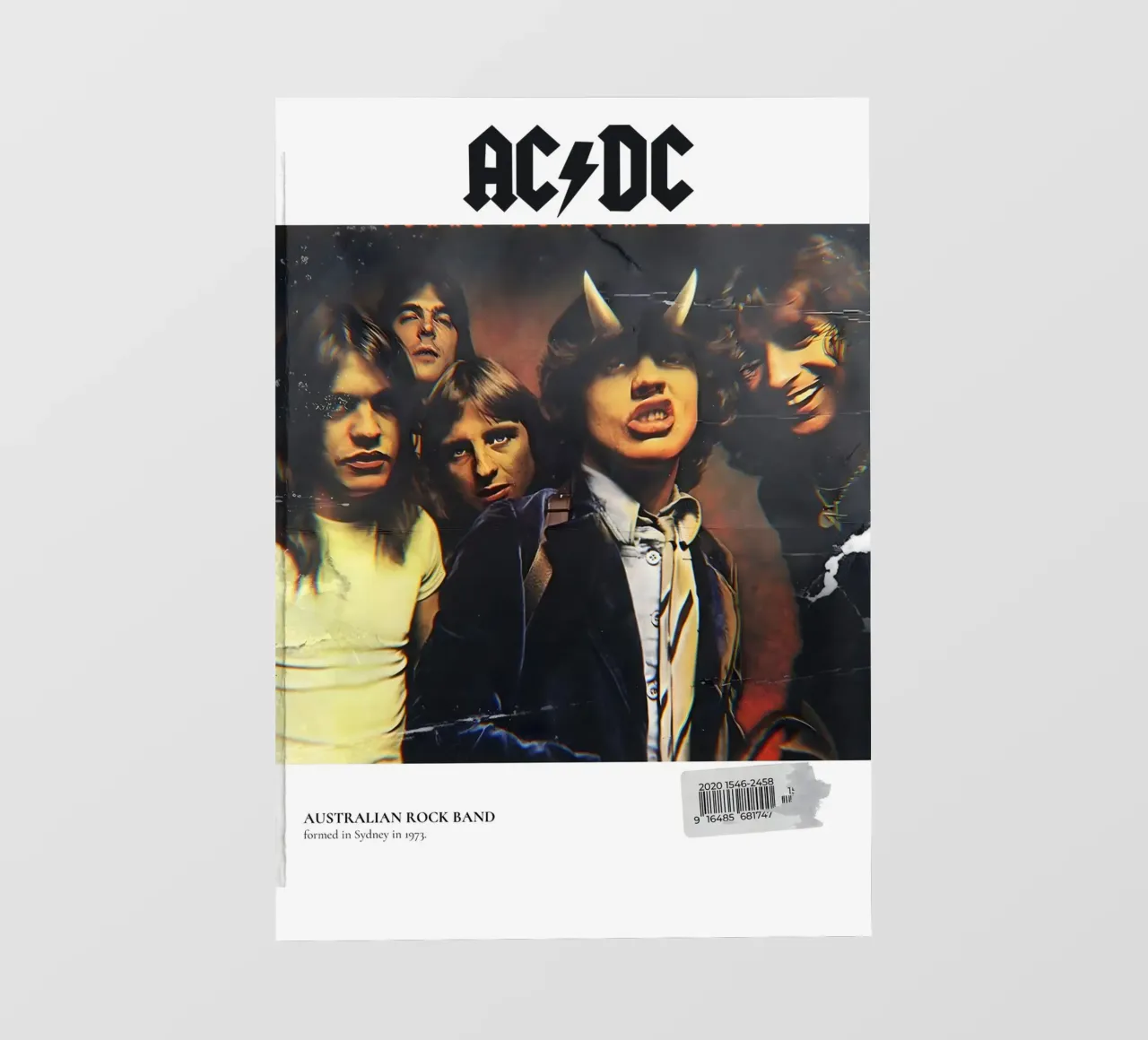 AC/DC telo in pvc da Low poly art
