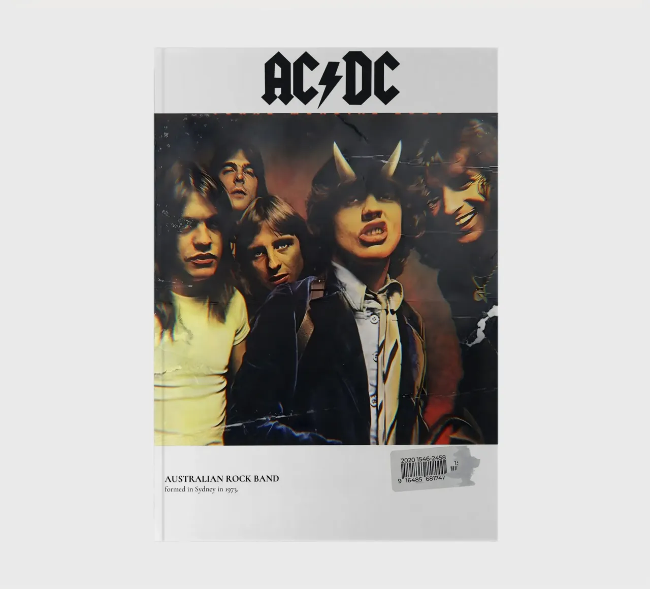 AC/DC notebook by Low poly art
