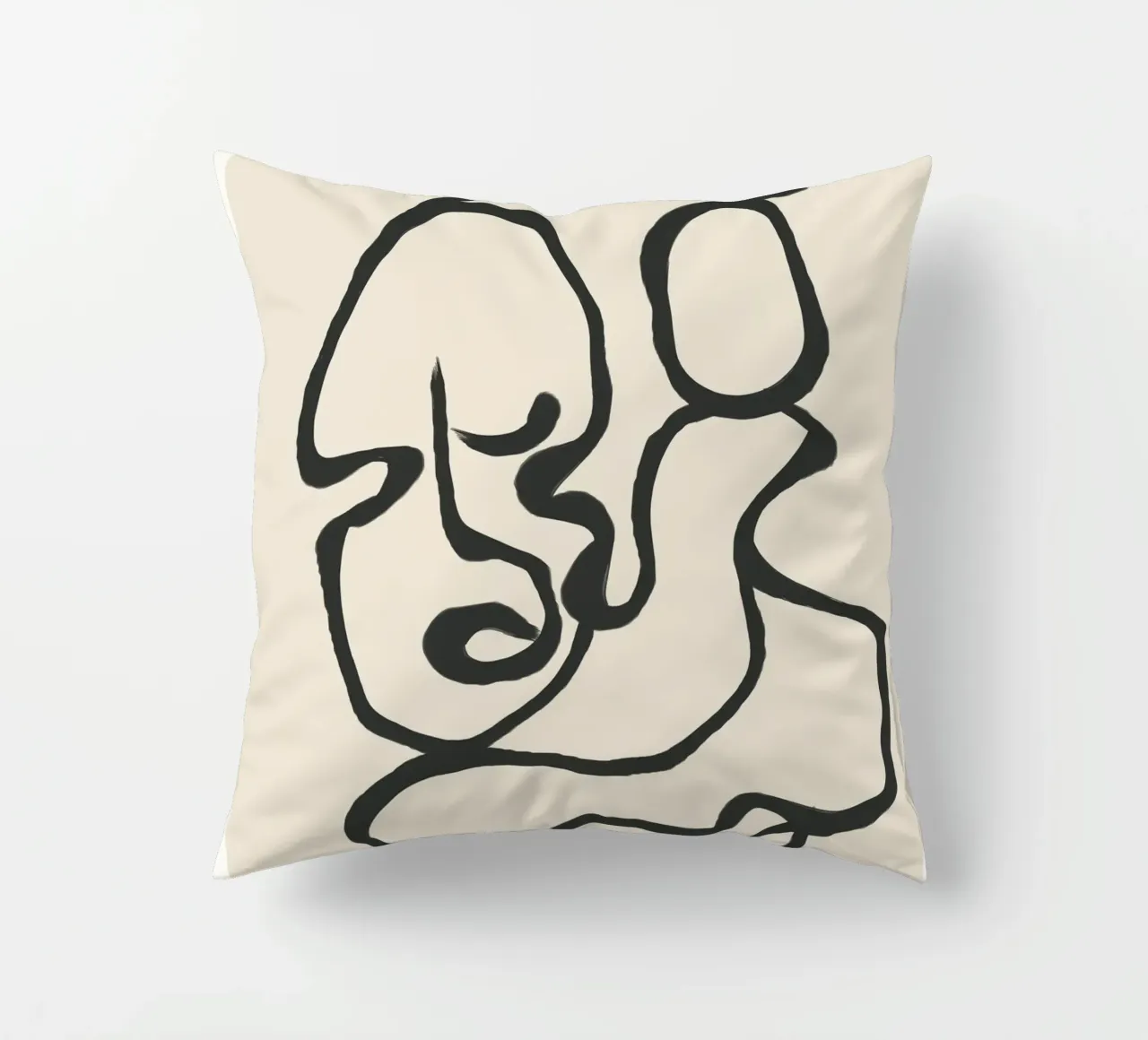 Minimal Abstract Art 3 cuscino da Nadjaa