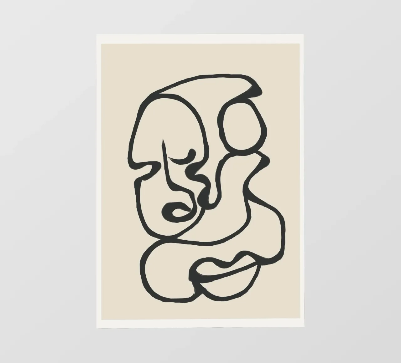 Minimal Abstract Art 3 Backlit Folie von Nadjaa