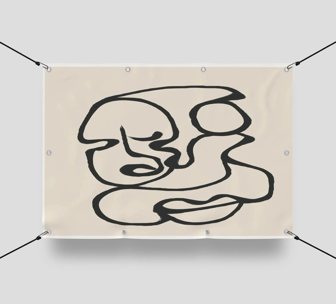 Minimal Abstract Art 3 telo in pvc da Nadjaa