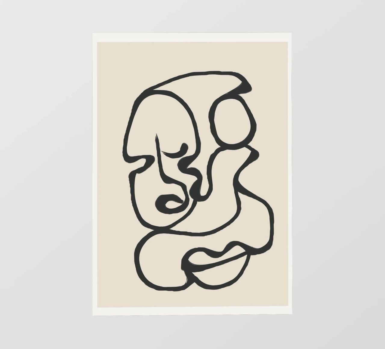 Minimal Abstract Art 3 telo in pvc da Nadjaa