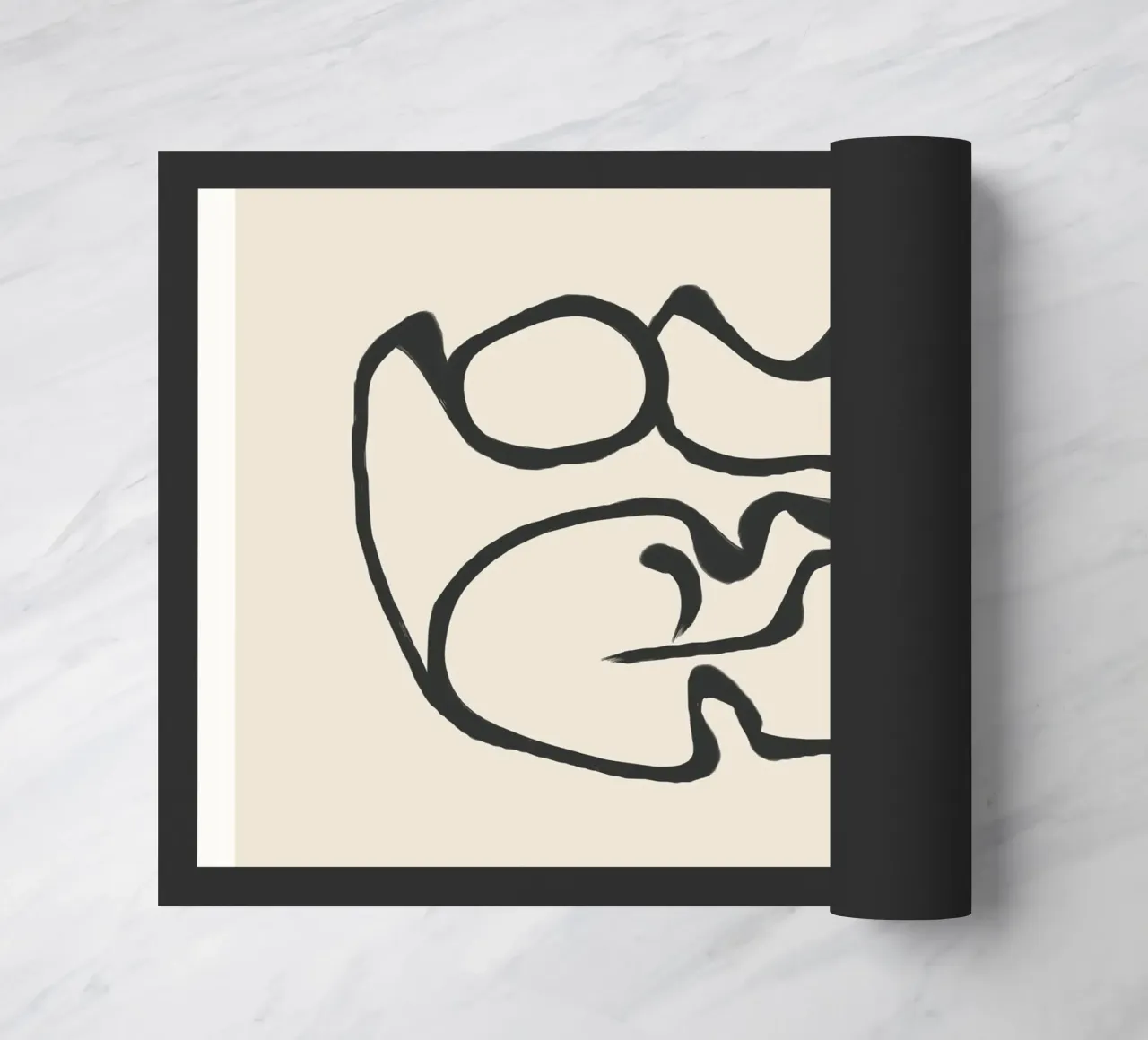 Minimal Abstract Art 3 Fußmatte von Nadjaa