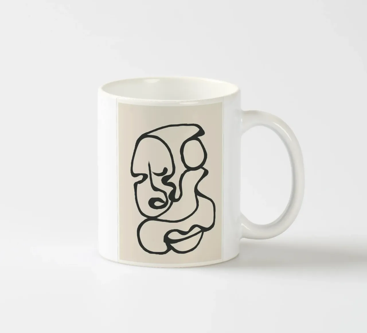 Minimal Abstract Art 3 mug en céramique de Nadjaa