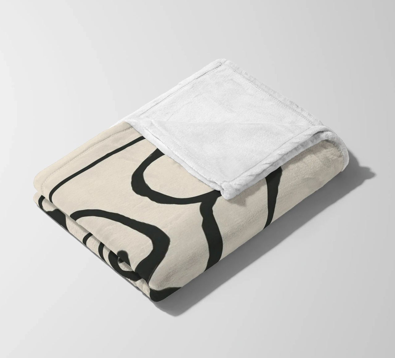 Minimal Abstract Art 3 coperta in pile da Nadjaa