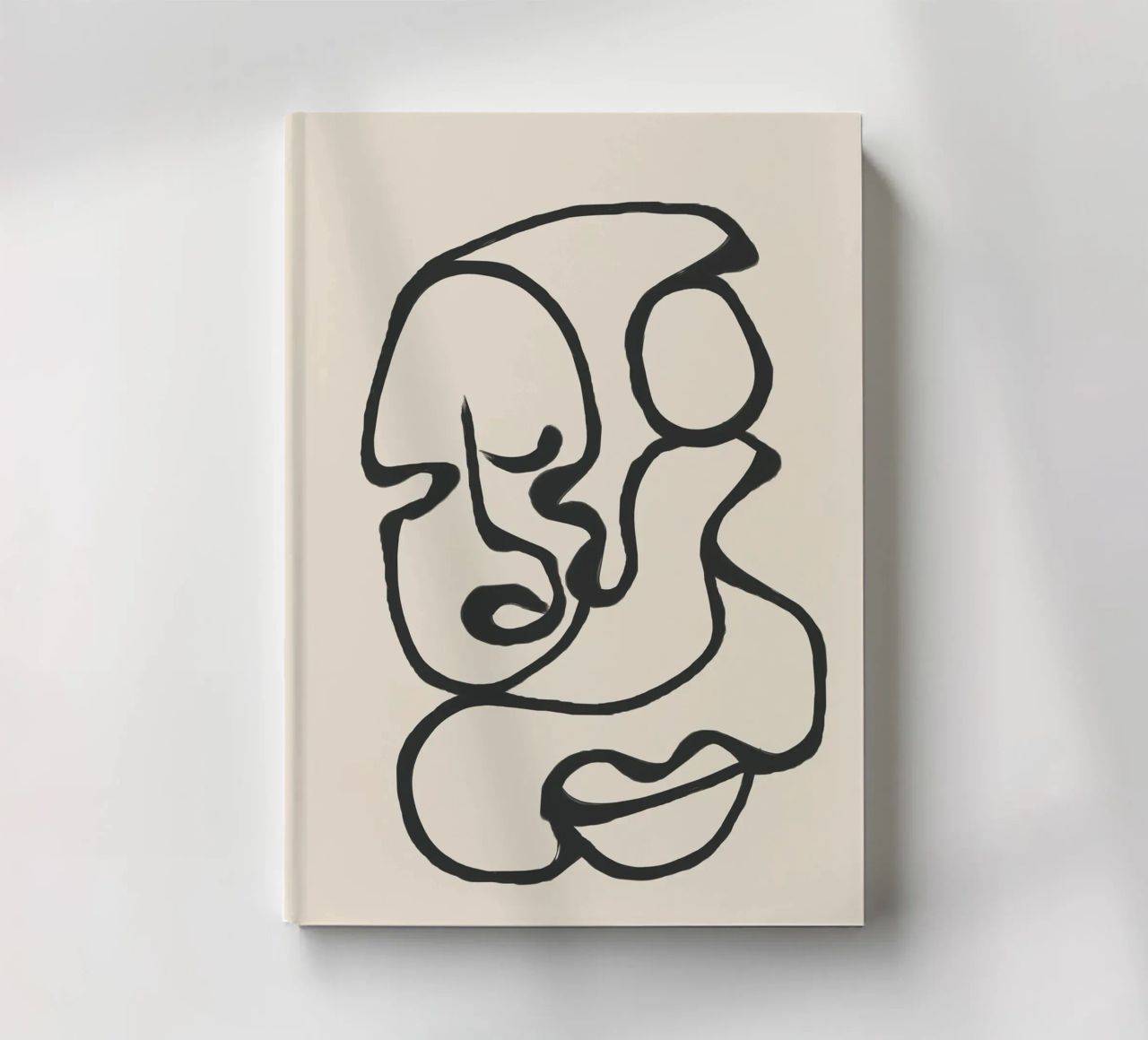 Minimal Abstract Art 3 notebook by Nadjaa