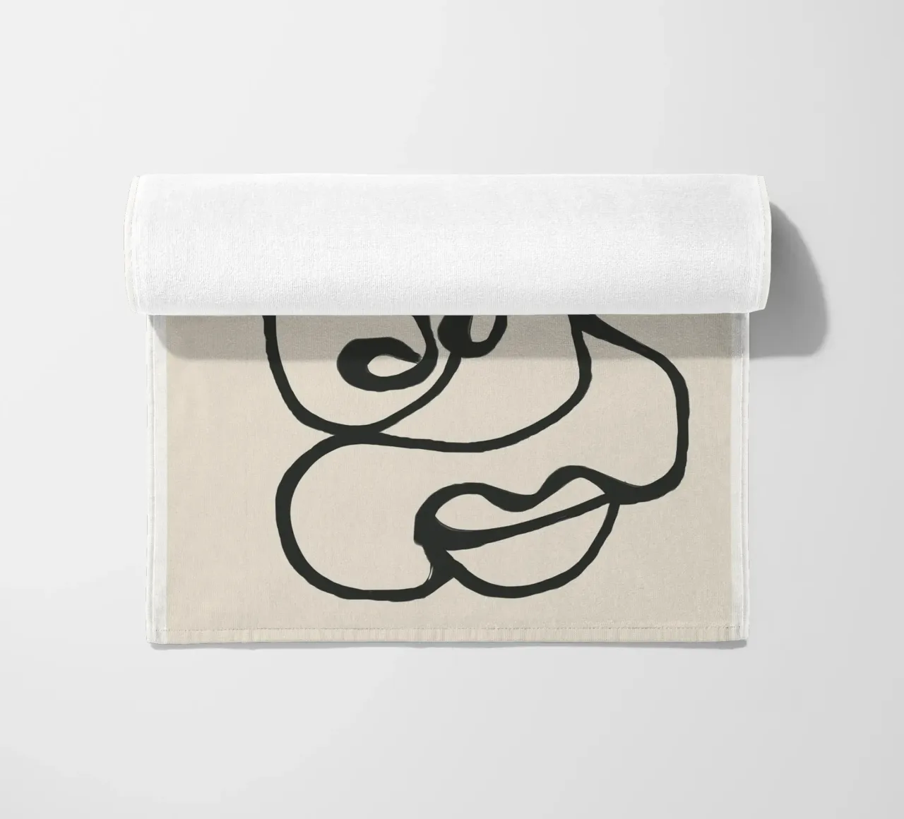 Minimal Abstract Art 3 Strandtuch von Nadjaa