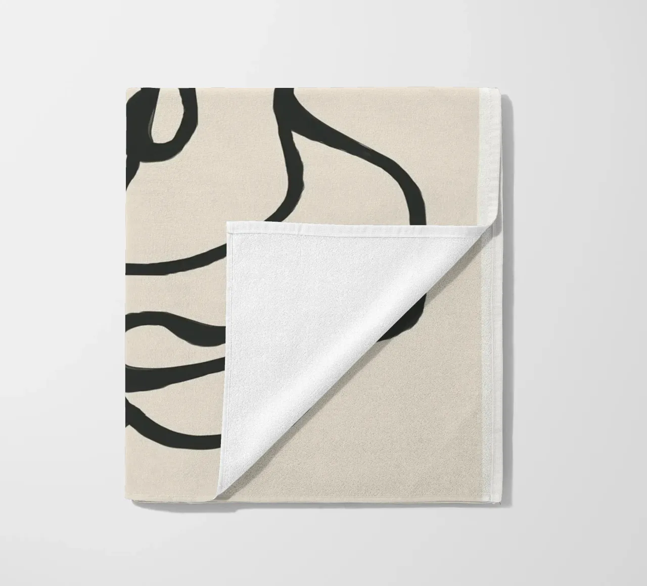 Minimal Abstract Art 3 beach towel by Nadjaa