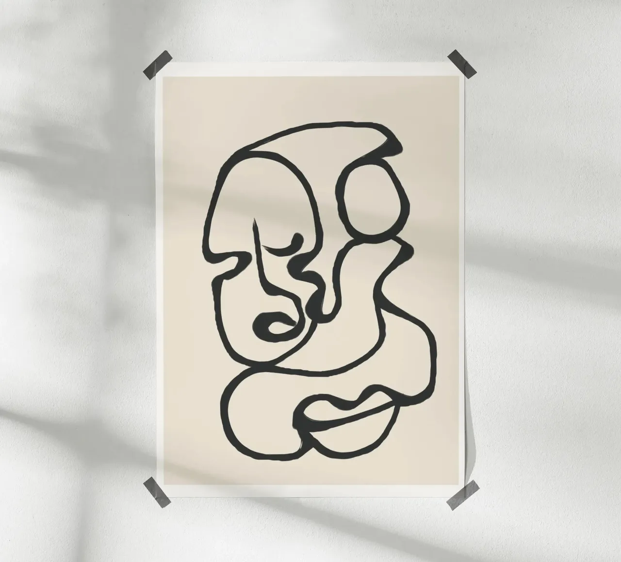 Minimal Abstract Art 3 carta hahnemühle da Nadjaa