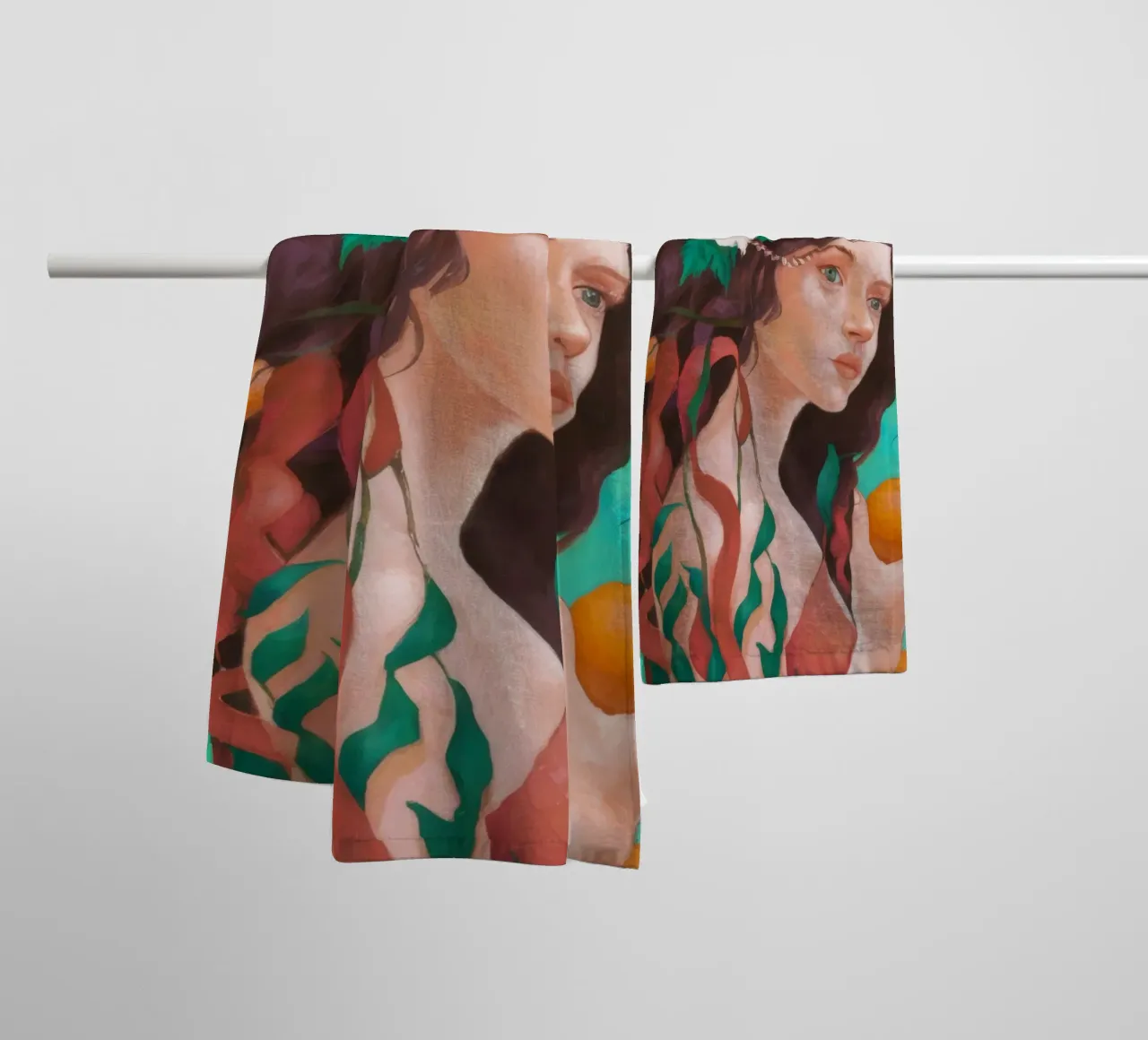 Reverie floreale agli agrumi asciugamano da bagno da Arcane Shade