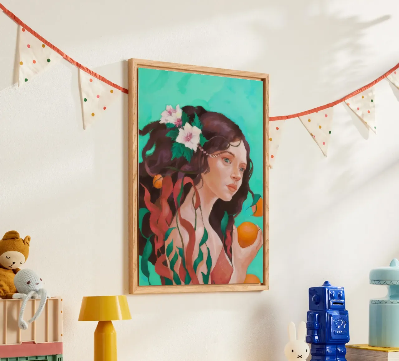 Floral Citrus Reverie acrylic glass by Arcane Shade