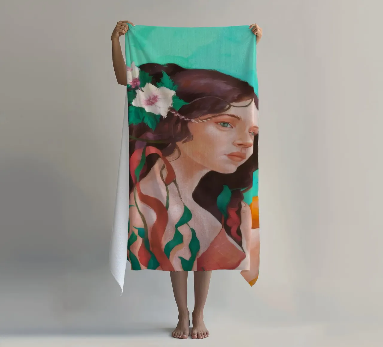 Reverie floreale agli agrumi telo mare da Arcane Shade