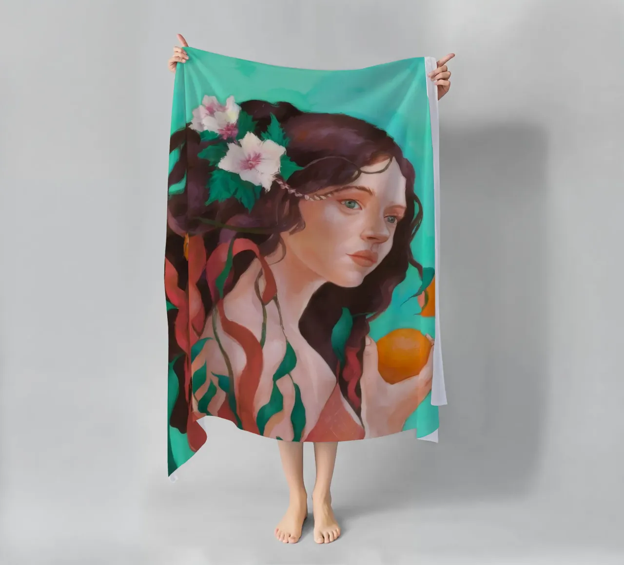 Reverie floreale agli agrumi telo mare da Arcane Shade