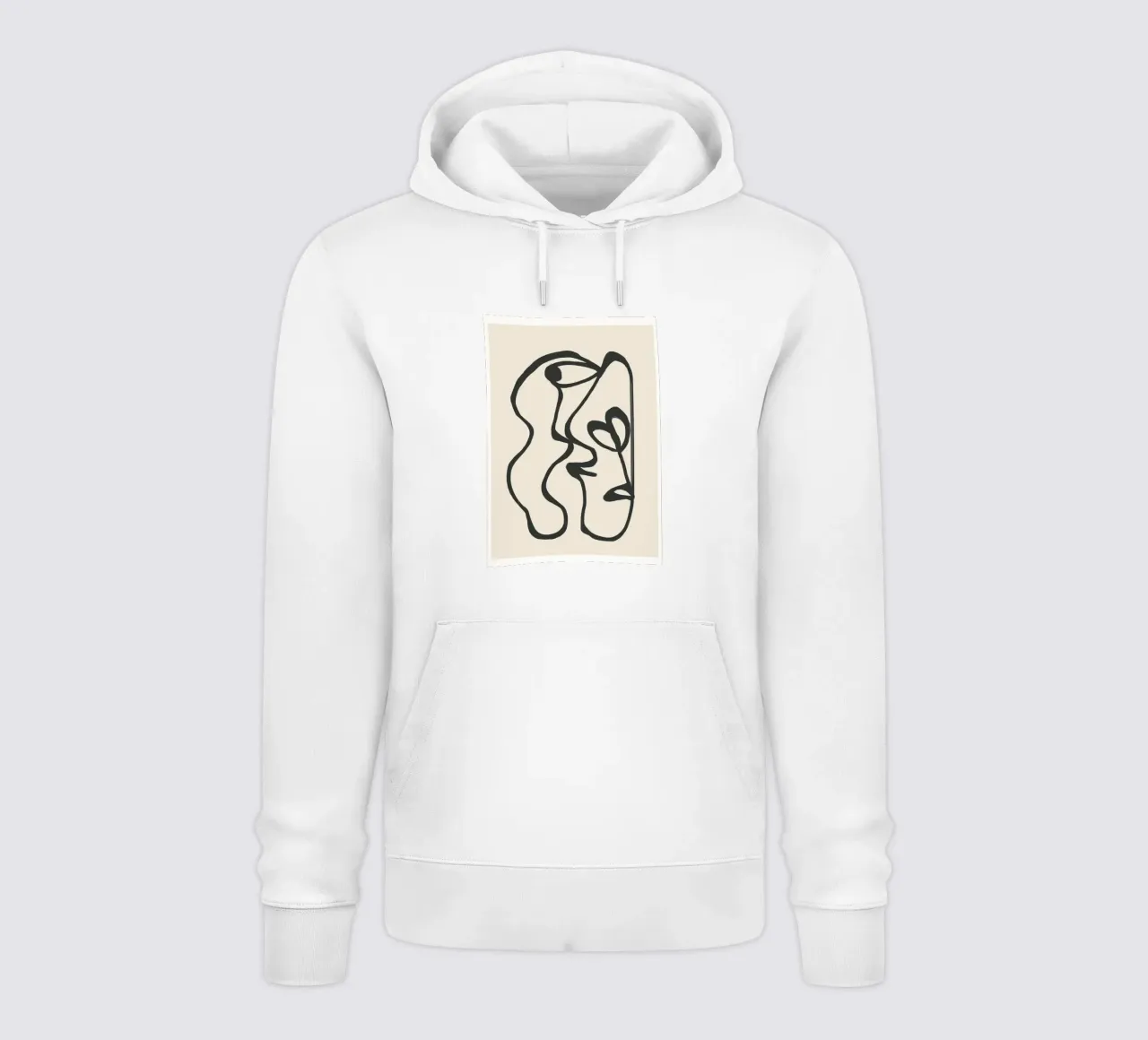 Minimal Abstract Art 5 felpa con cappuccio da Nadjaa