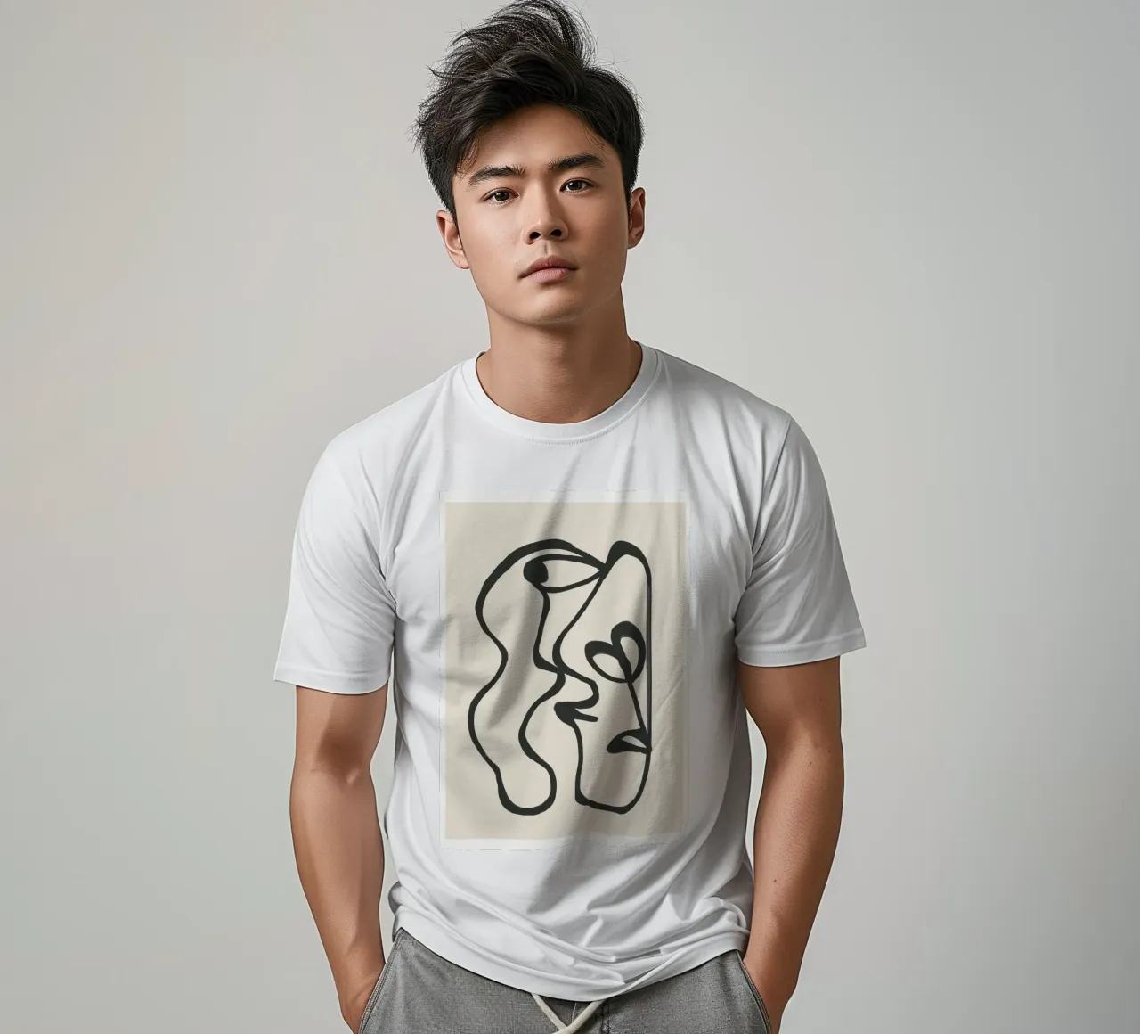 Minimal Abstract Art 5 t-shirt da Nadjaa