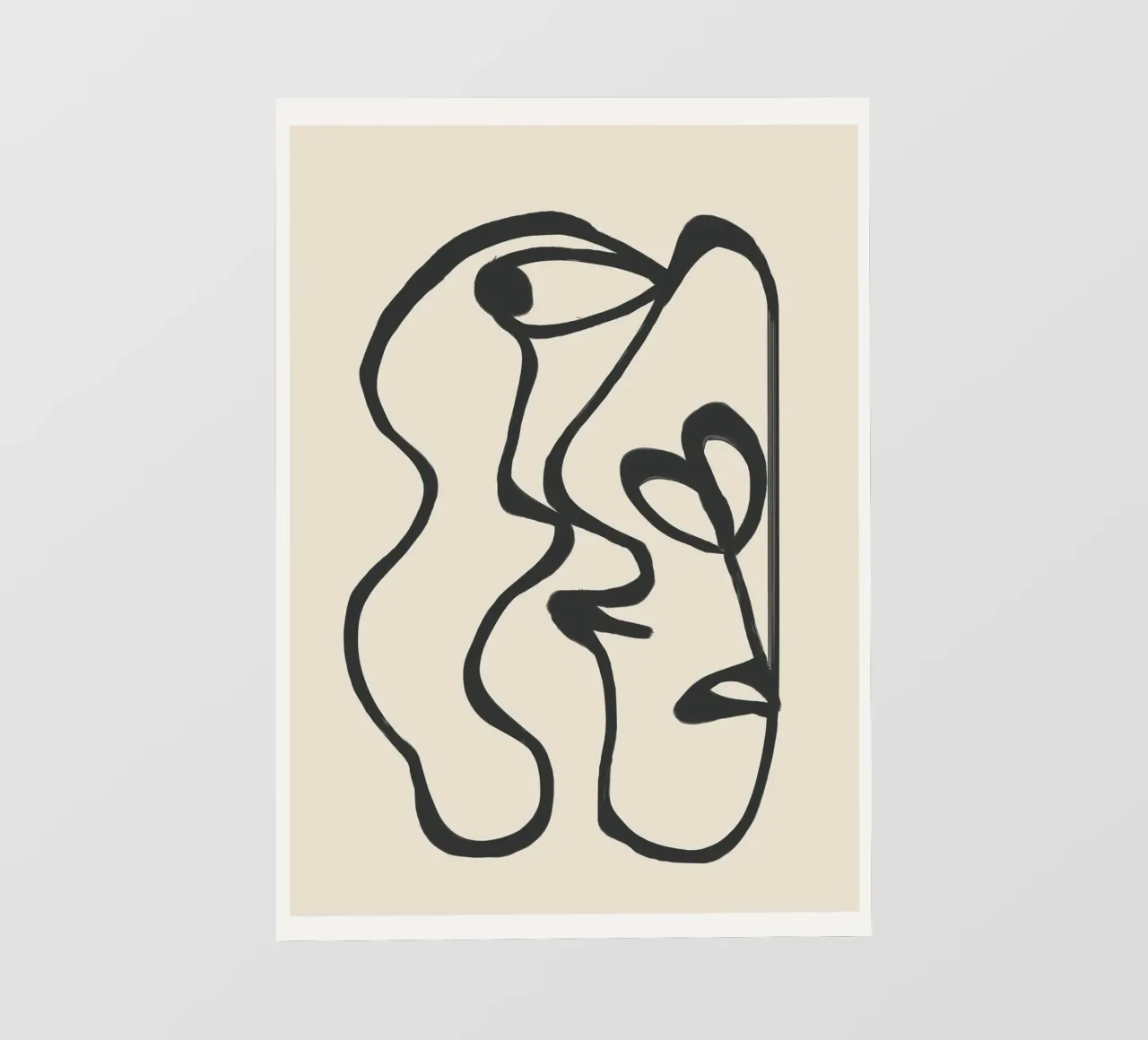 Minimal Abstract Art 5 lámina retroiluminada de Nadjaa