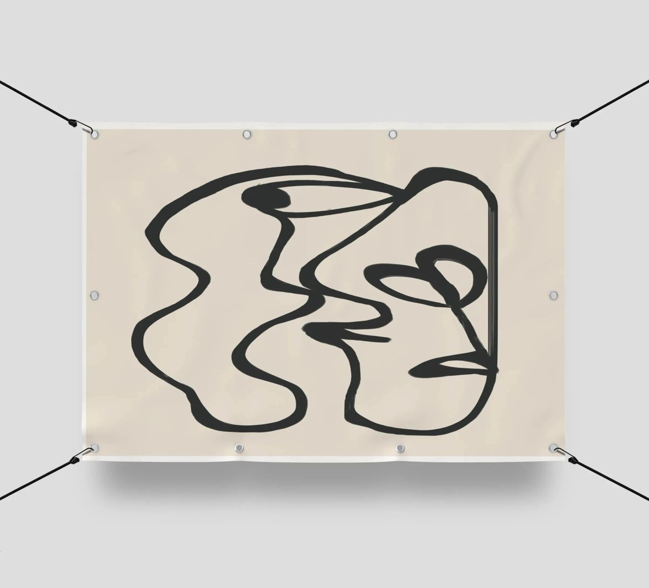 Minimal Abstract Art 5 telo in pvc da Nadjaa