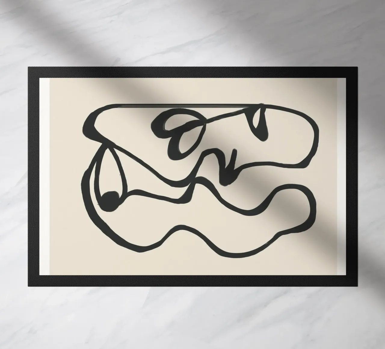 Minimal Abstract Art 5 Fußmatte von Nadjaa