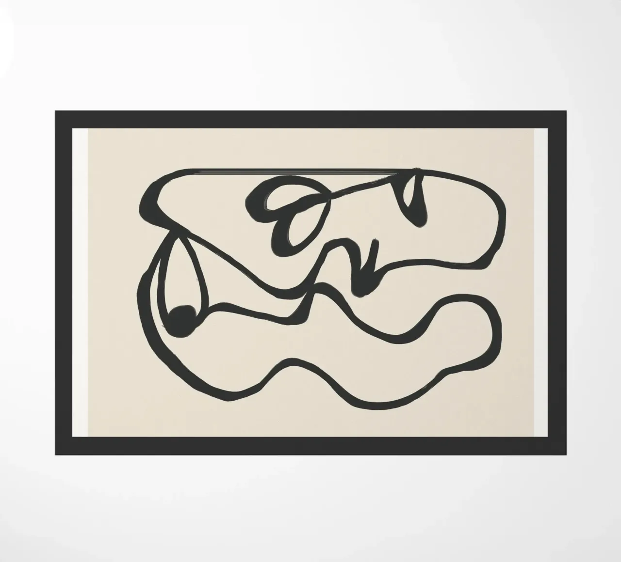 Minimal Abstract Art 5 Fußmatte von Nadjaa