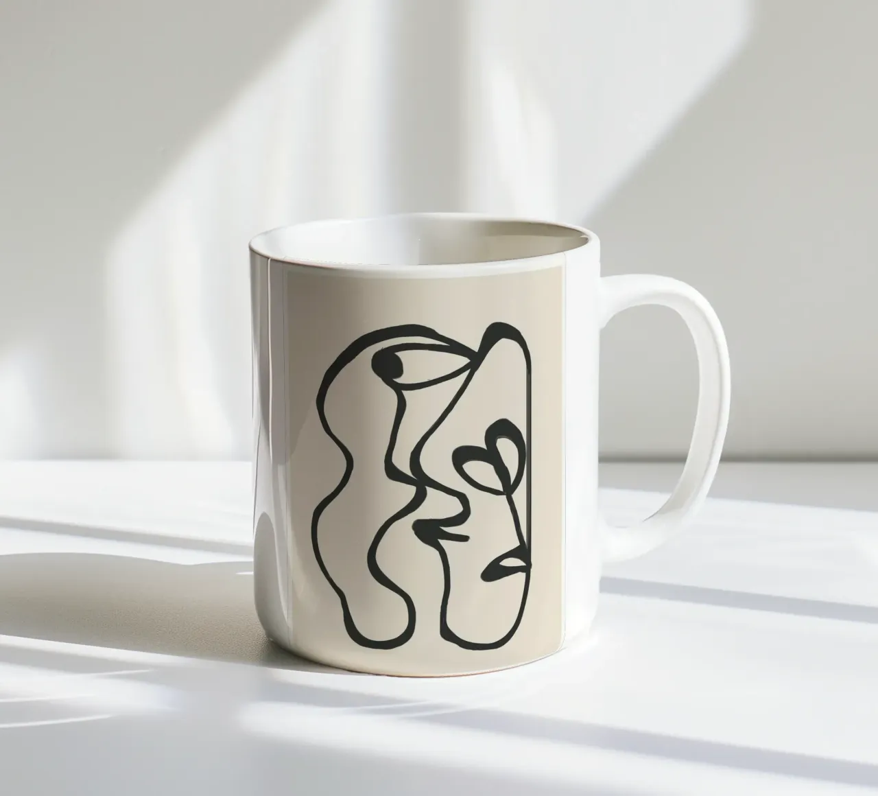 Minimal Abstract Art 5 mug en céramique de Nadjaa