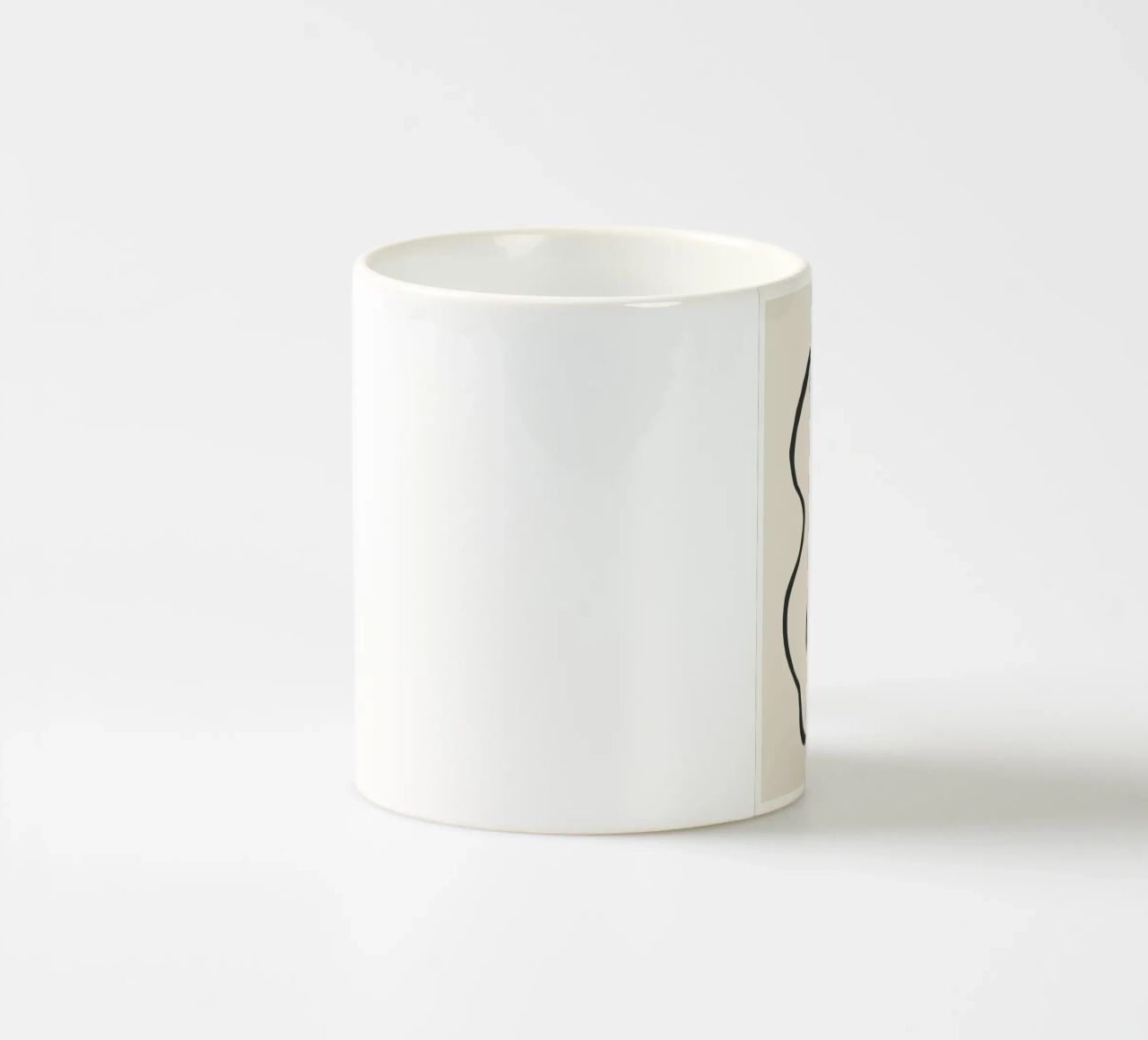 Minimal Abstract Art 5 tazza in ceramica da Nadjaa